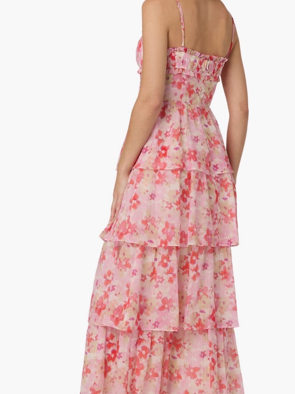 ASTR Pink Floral Ruffle Mini Dress - Picture 2 of 5